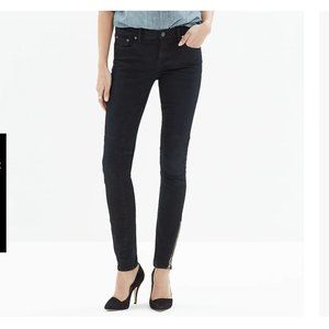 Madewell Jeans Skinny Skinny Ankle Zip Dark Blue Stretch Size 32